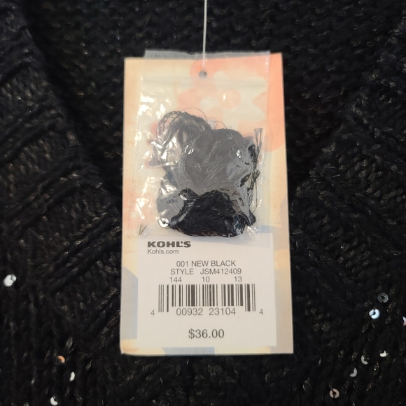 Mudd black sequined sweater - Picture 3 of 3